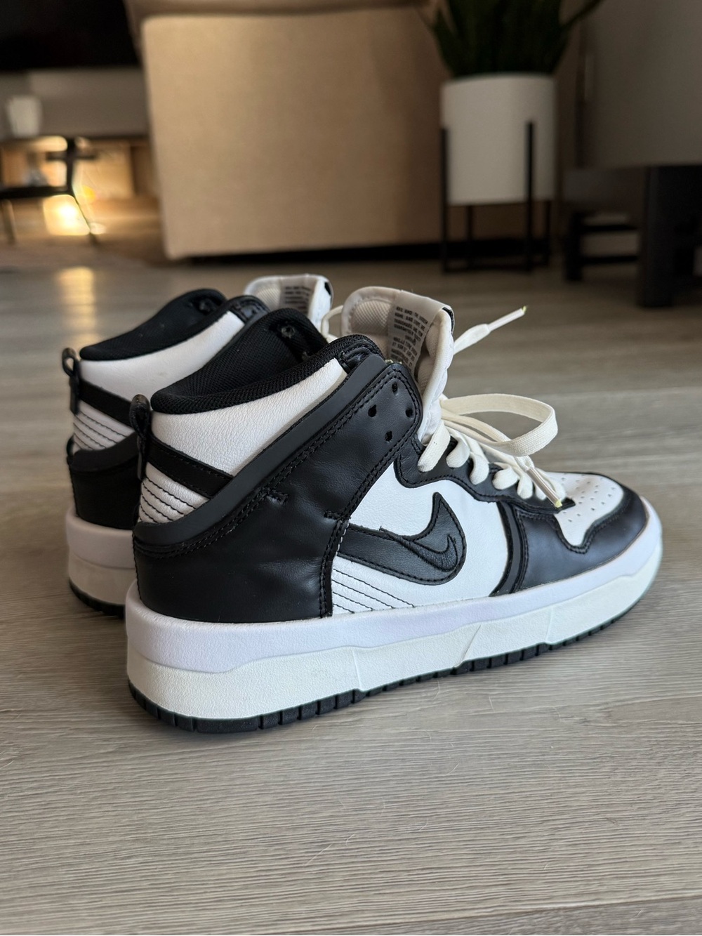 Nike Dunk High Up “White Black”